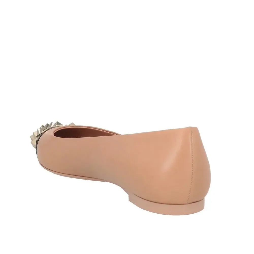 Valentino Garavani Nude Black Bicolor Rockstud Alcove Ballet Flats 35